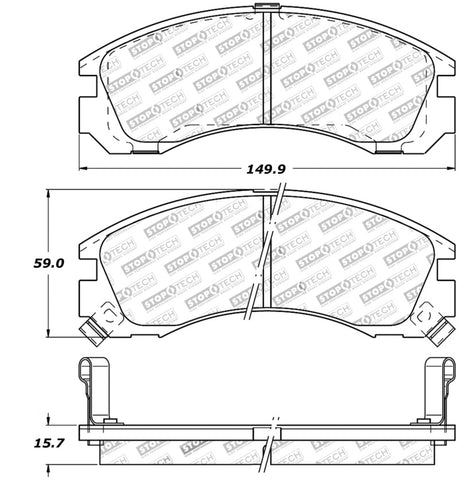 StopTech Street Touring 93-99 Eagle Talon 4WD / 92-04 Mitsubishi Diamante