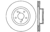 StopTech 05-10 Subaru Legacy / 10 Outback Drilled Right Front Rotor