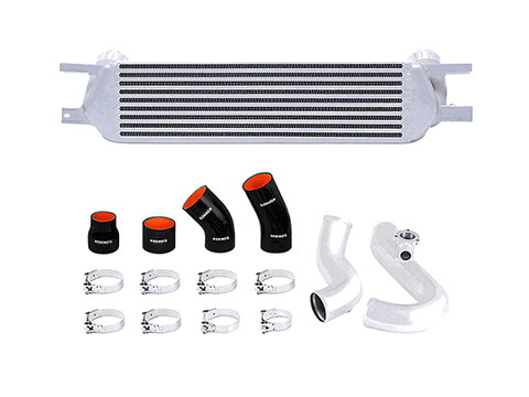 MISHIMOTO INTERCOOLER KIT: MUSTANG 2.3T 2015 (SILVER CORE, POLISHED PIPE)