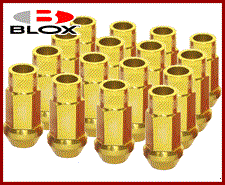 BLOX FORGED ALUMINUM LUG NUT: 12x1.50 (16PC/GOLD)