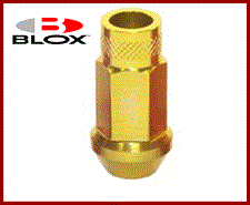 BLOX FORGED ALUMINUM LUG NUT: 12x1.25 (1PC/GOLD)