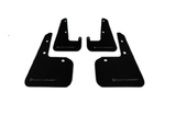 Rally Armor UR Mudflaps Black Urethane Silver Logo - Subaru WRX/STI Sedan 2011-2014