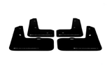 Rally Armor UR Mudflaps Black Urethane White Logo - Hyundai Veloster 2012-2014