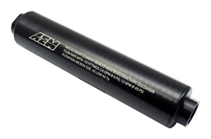 AEM INLINE FUEL FILTER: UNIVERSAL -10AN (BLACK)