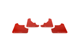 Rally Armor UR Mudflaps Red Urethane White Logo - Subaru Forester 2009-2013