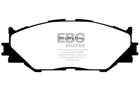 EBC 06-08 Lexus IS250 2.5 Ultimax2 Front Brake Pads