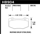 Hawk 15-17 Ford Mustang HPS 5.0 Rear Brake Pads