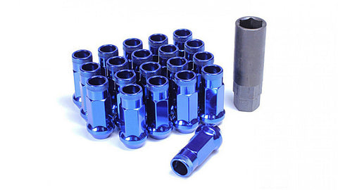 MUTEKI SR48 LUG NUT SET: 12 x 1.25 (OPEN END/BURNED BLUE)