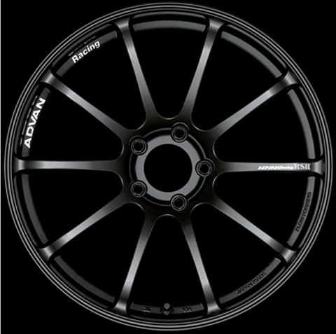 Advan RSII 17x8.5 +31 5-114.3 Semi Gloss Black Wheel