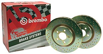 BREMBO SLOTTED SPORT ROTOR SET: FOR ACURA/HONDA (FRONT)