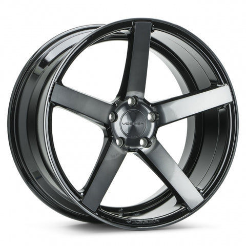 VOSSEN CV3-R-Gloss Black Machined Face w/Smoke Tint