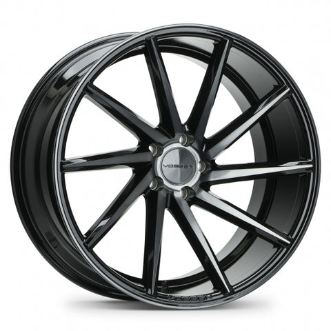 VOSSEN CVT-Gloss Black Machined Face w/Smoke Tint