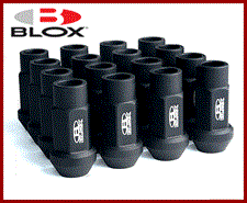 BLOX FORGED ALUMINUM LUG NUT: 12x1.25 (16PC/FLAT BLACK)