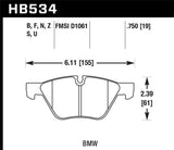 Hawk 08-12 BMW 128i /06 325i/325Xi /07 328i/328Xi /06 330i/330Xi Front HPS 5.0 Street Brake Pads