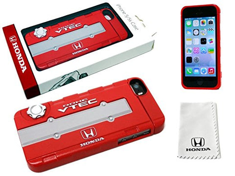 HONDA iPHONE5/5S CASE: B-SERIES VTEC VALVE COVER (RED)