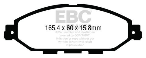 EBC 12-13 Infiniti JX35 3.5 Ultimax2 Front Brake Pads