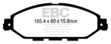 EBC 12-13 Infiniti JX35 3.5 Greenstuff Front Brake Pads