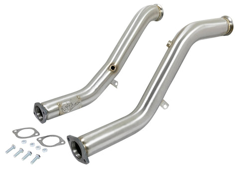 aFe Twisted Steel Down Pipe 16-18 Infiniti Q50 / Q60 V6-3.0L (tt)