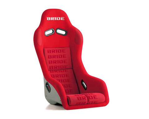 BRIDE LOW MAX RECLINING SPORT SEAT: GIAS II LOW CUSHION (RED-LOGO CFRP)