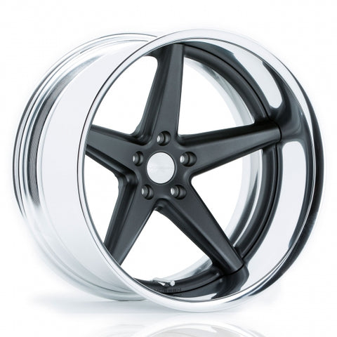 VOSSEN WORK SERIES VWS-3-Matte Graphite Center / Polished Lip