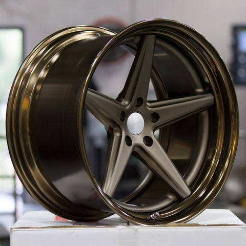 VOSSEN WORK SERIES VWS-3-Matte Bronze Center / Gloss Bronze Lip