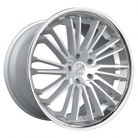 LEXANI VIRAGE-Silver Machined Face Center / Stainless Steel Chrome Lip