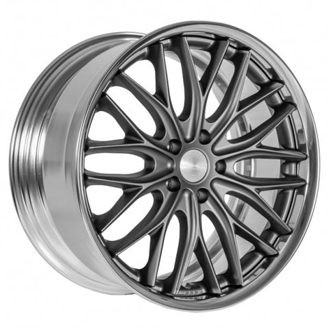 VOSSEN WORK SERIES VWS-2-Matte Graphite Center / Polished Lip