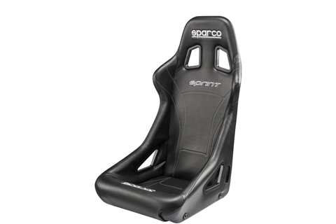 Sparco Sprint Fixed Back Seat Vinyl Black - Universal