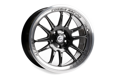 Cosmis Racing Wheels XT-206R 18x11 +8mm 5x114.3 Black w/ Machined Lip - Universal