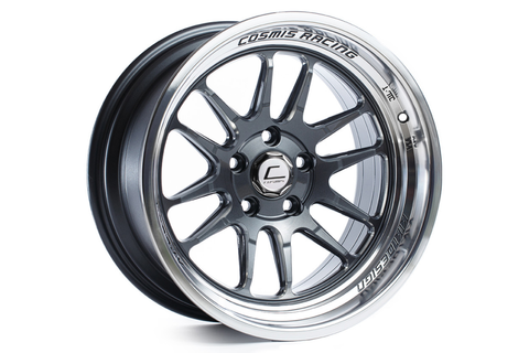 Cosmis Racing Wheels XT-206R 17x8 +30mm 5x114.3 Gunmetal w/ Machined Lip - Universal