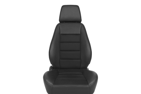 Corbeau Sport Reclining Black Vinyl / Cloth Seat - Universal