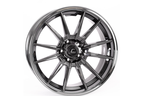 Cosmis Racing Wheels R1 18x9.5 +35mm 5x114.3 Black Chrome - Universal