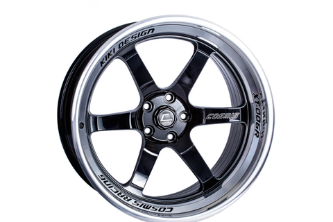 Cosmis Racing Wheels XT-006R 20x11 +5mm 5x114.3 Black w/ Machined Lip - Universal