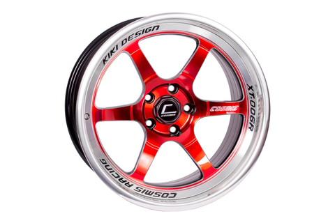 Cosmis Racing Wheels XT-006R 18x11 +8mm 5x114.3 Red w/ Machined Lip - Universal