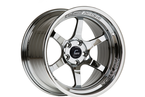 Cosmis Racing Wheels XT-006R 18x9.5 +10mm 5x114.3 Black Chrome - Universal