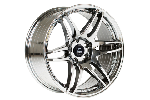 Cosmis Racing Wheels MRII 18x8.5 +22mm 5x114.3 Black Chrome - Universal