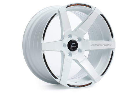 Cosmis Racing Wheels S1 18x9.5 +15mm 5x114.3 White w/ Milled Spokes - Universal