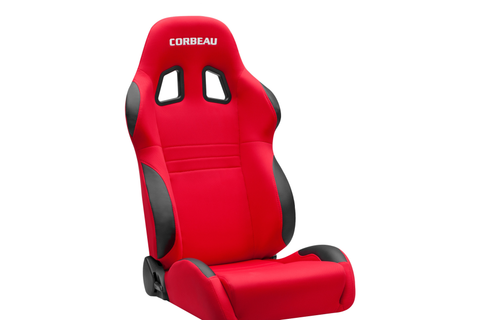 Corbeau A4 Reclining Red Cloth Seat - Universal