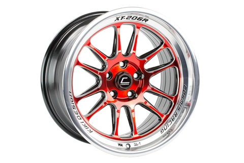 Cosmis Racing Wheels XT-206R 18x11 +8mm 5x114.3 Red w/ Machined Lip - Universal