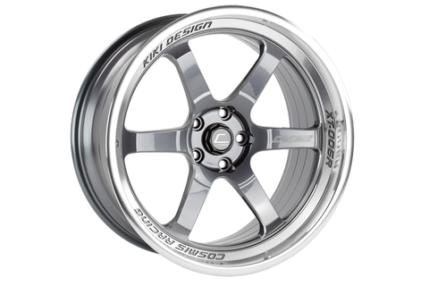 Cosmis Racing Wheels XT-006R 20x9.5 +10mm 5x114.3 Gunmetal w/ Machined Lip - Universal