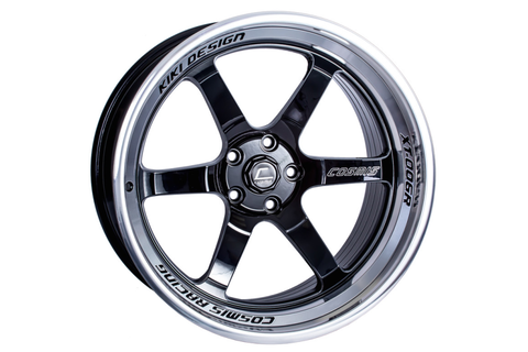 Cosmis Racing Wheels XT-006R 20x9.5 +10mm 5x120 Black w/ Machined Lip - Universal