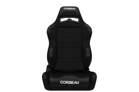 Corbeau LG1 Reclining Black Cloth Seat - Universal