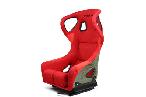 Seibon Carbon Kevlar Racing Seat Type-FC Red - Universal