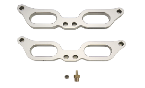 Torque Solution Billet TGV Delete w/ 90 Degree Barb Fitting Natural Aluminum - Subaru WRX 2015+