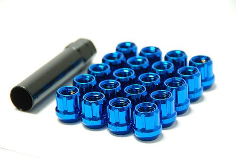 MUTEKI 20pc OPEN END LUG NUT SET: 12 x 1.25 (BLUE)