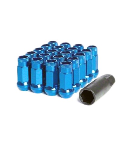 MUTEKI SR48 LUG NUT SET: 12 x 1.50 (OPEN END/BLUE)