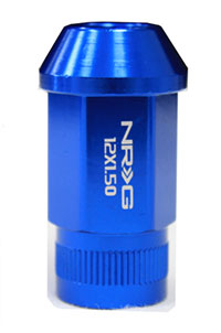 NRG - CLOSED END LUG NUTS: M12x1.5 (4PC. BLUE)