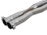 aFe MACHForce XP SS 304 CB Exhaust w/o Muffler 15-19 Dodge Charger/Hellcat SRT-8 V8 6.2L/392 6.4L