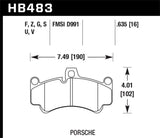 Hawk Porsche 911 Targa 4/Targa 4S/GT2/GT3/GT3 CUP/GT3 RSR/Turbo/Carrera GT Street Front Brake Pa