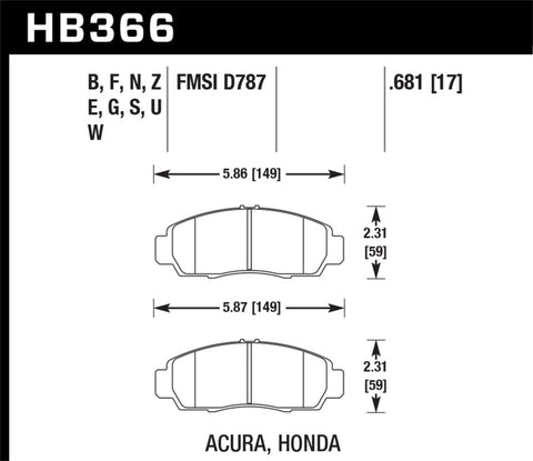 Hawk 04-14 Acura TSX / 06-11 Honda Civic GX Sedan HT-10 Race Front Brake Pads